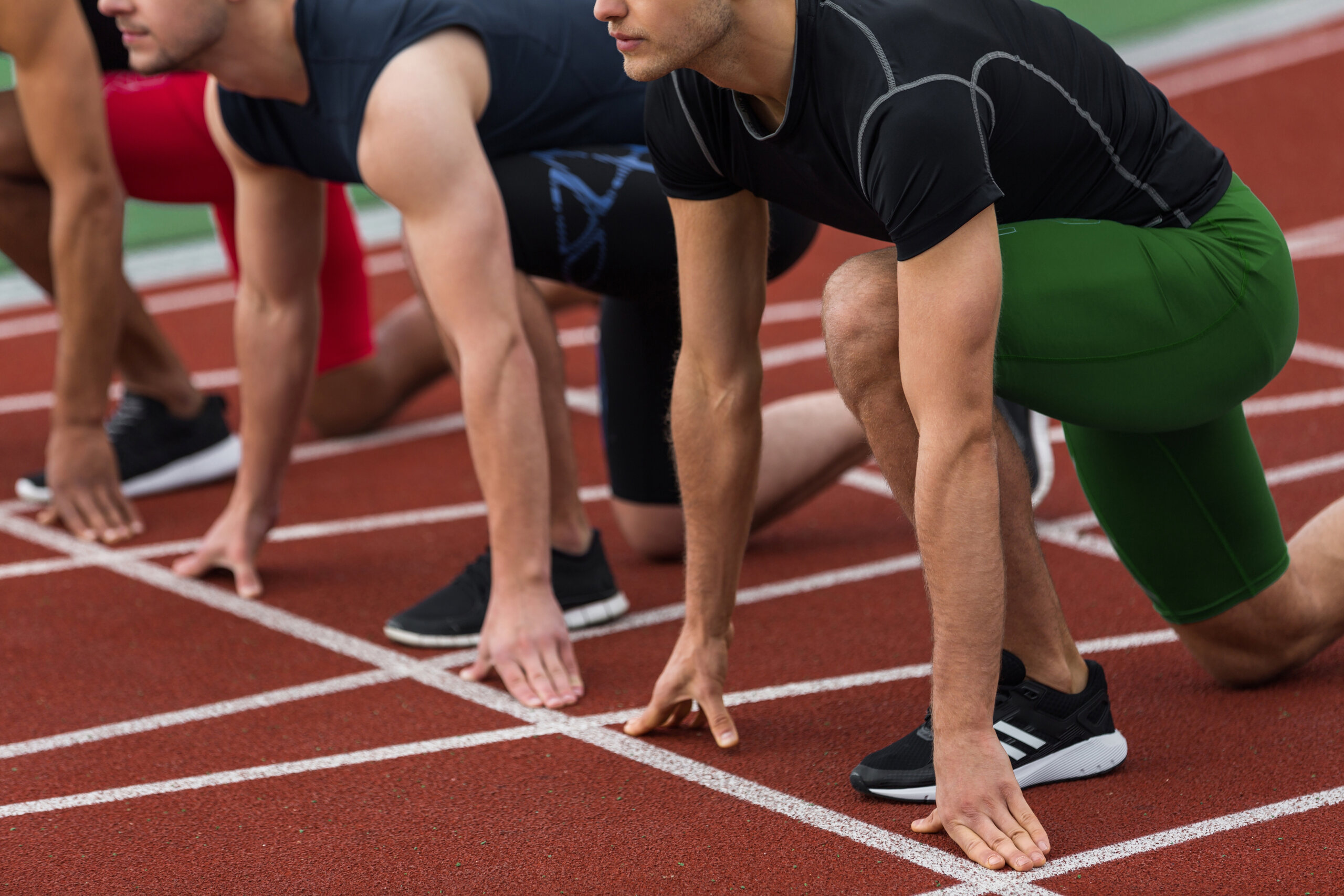 Deportistas en campeonato de pentatlón.