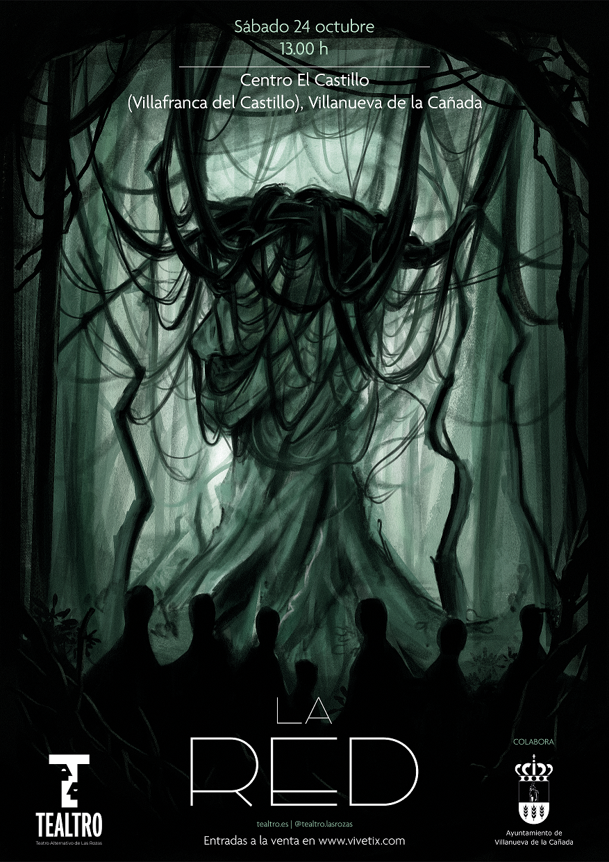 Cartel de la obra de teatro La Red.