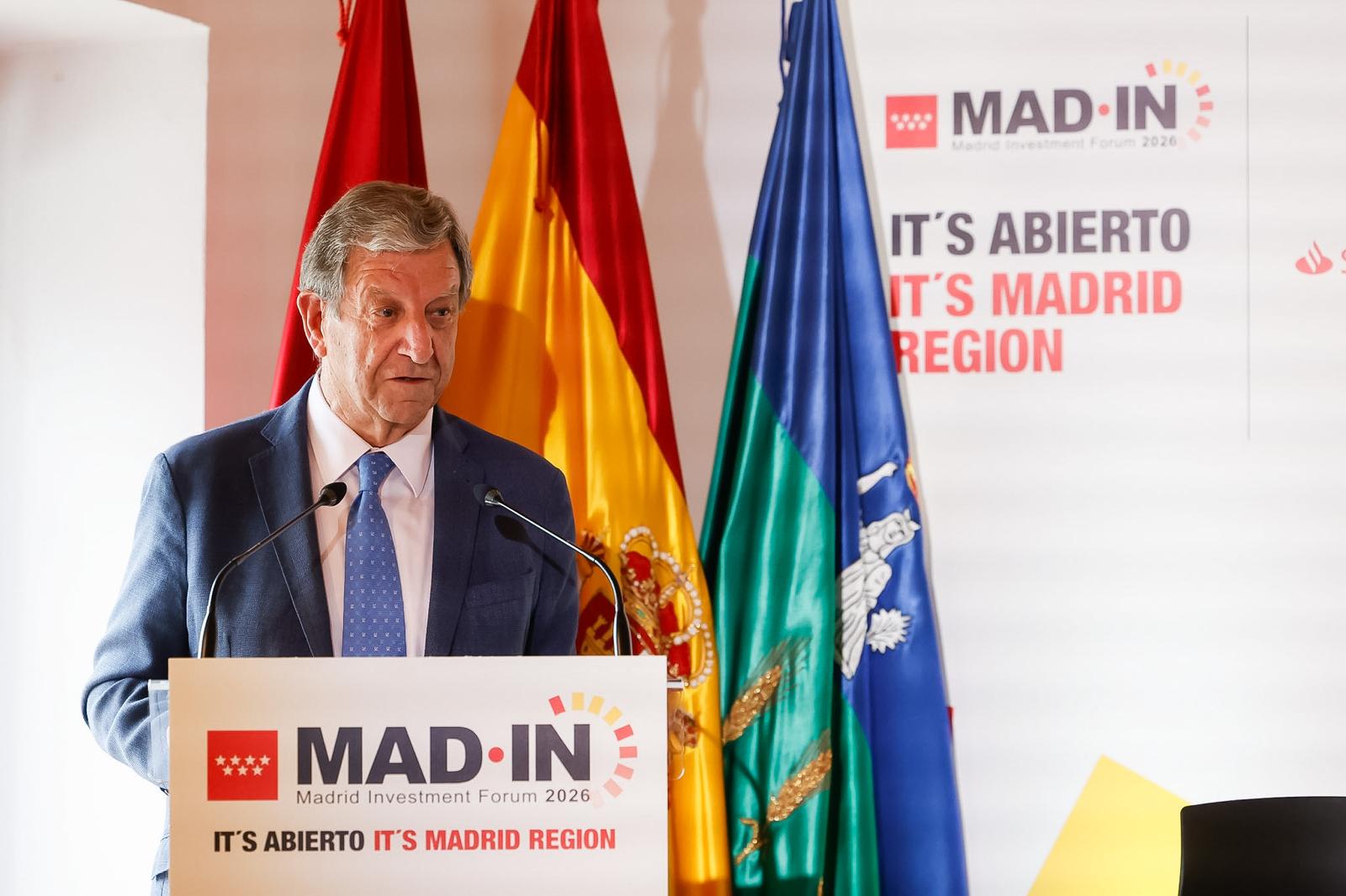 El alcalde, Luis Partida, en el III Madrid Investment Forum.