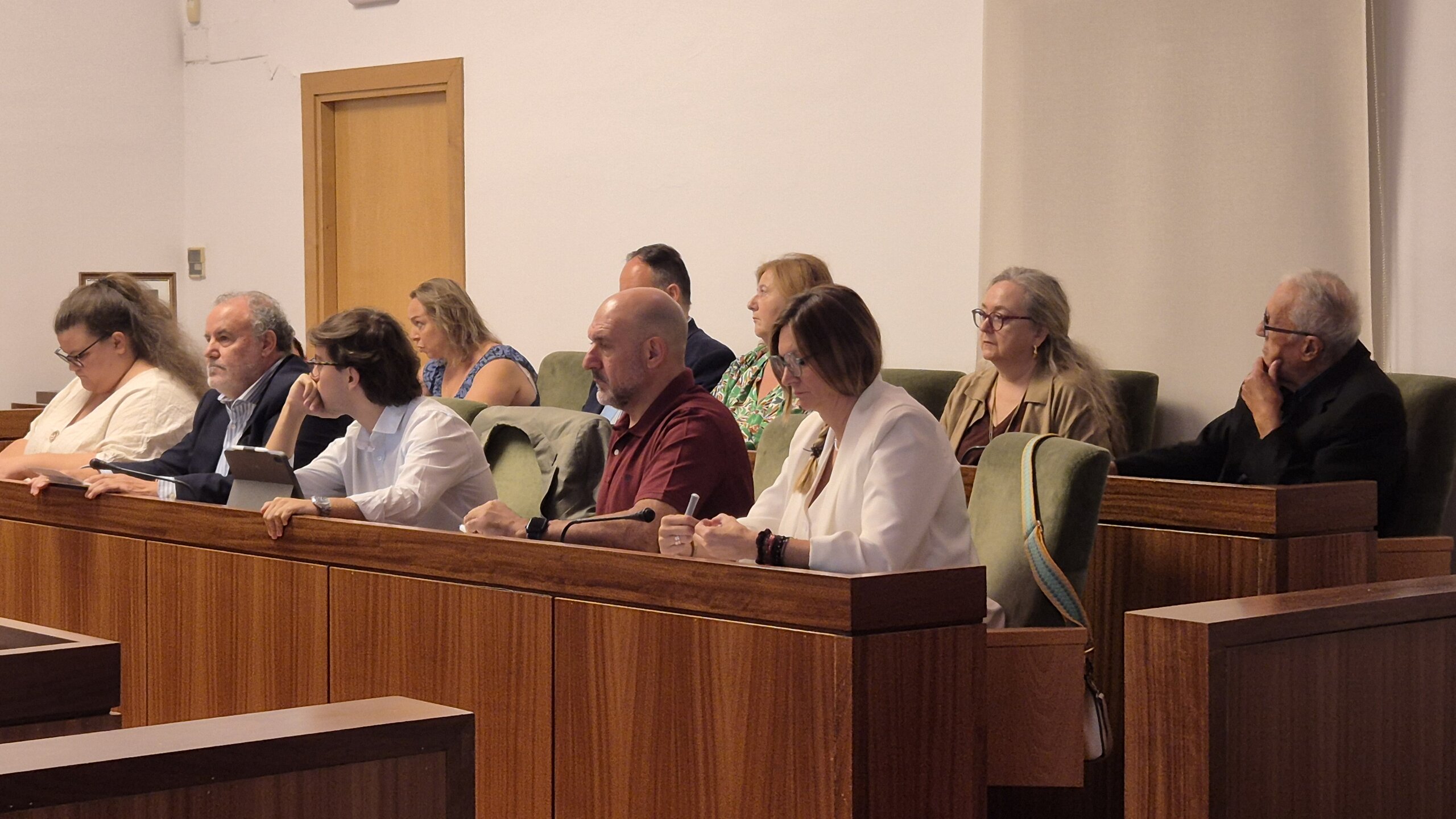 Concejales de los grupos municipales del PP, Vox y PSOE.