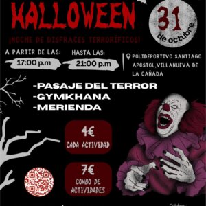 Cartel fiesta Halloween.
