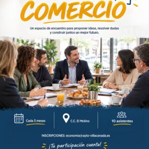 Cartel Mesa de Comercio.