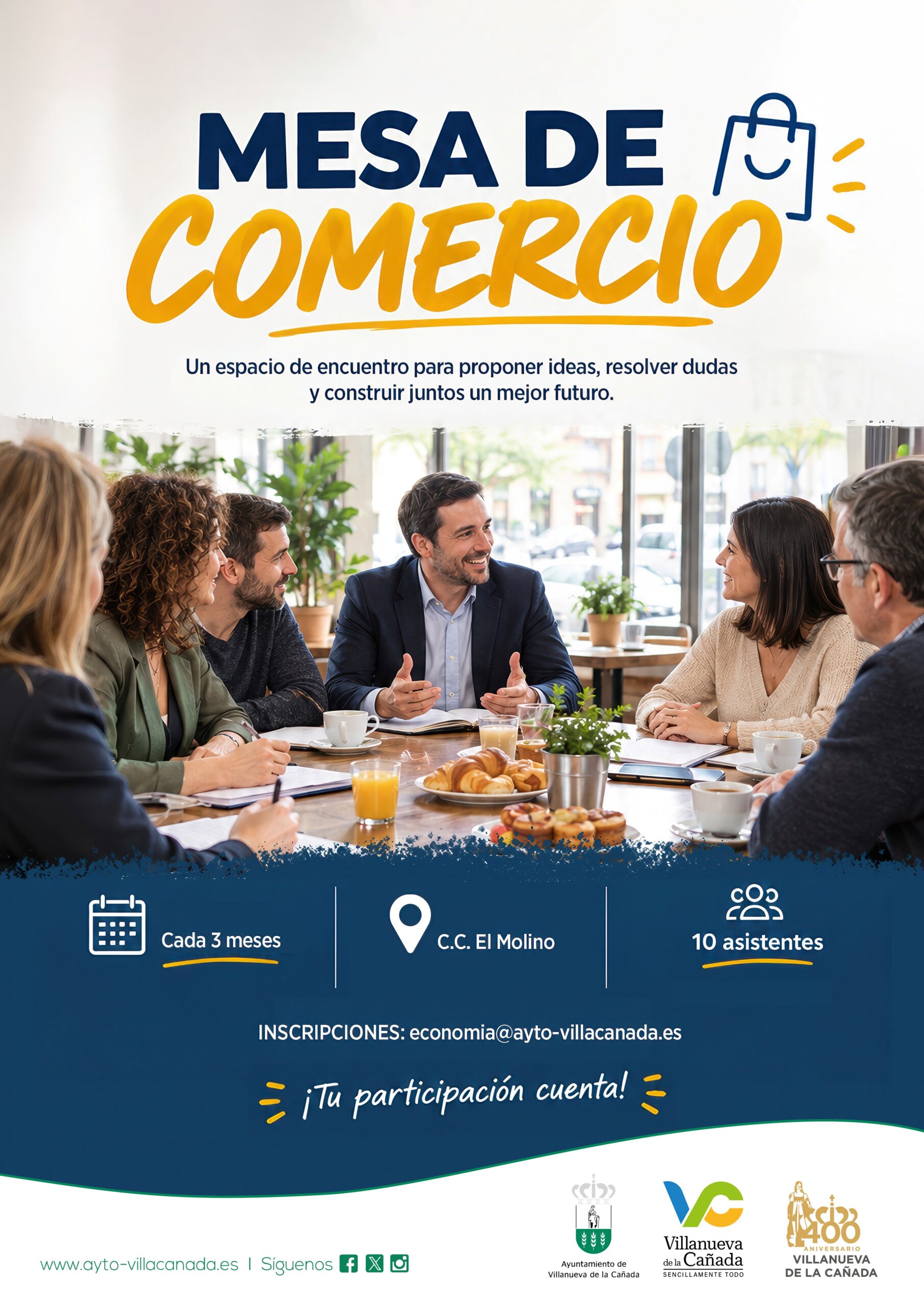 Cartel Mesa de Comercio. Cartel Mesa de Comercio.