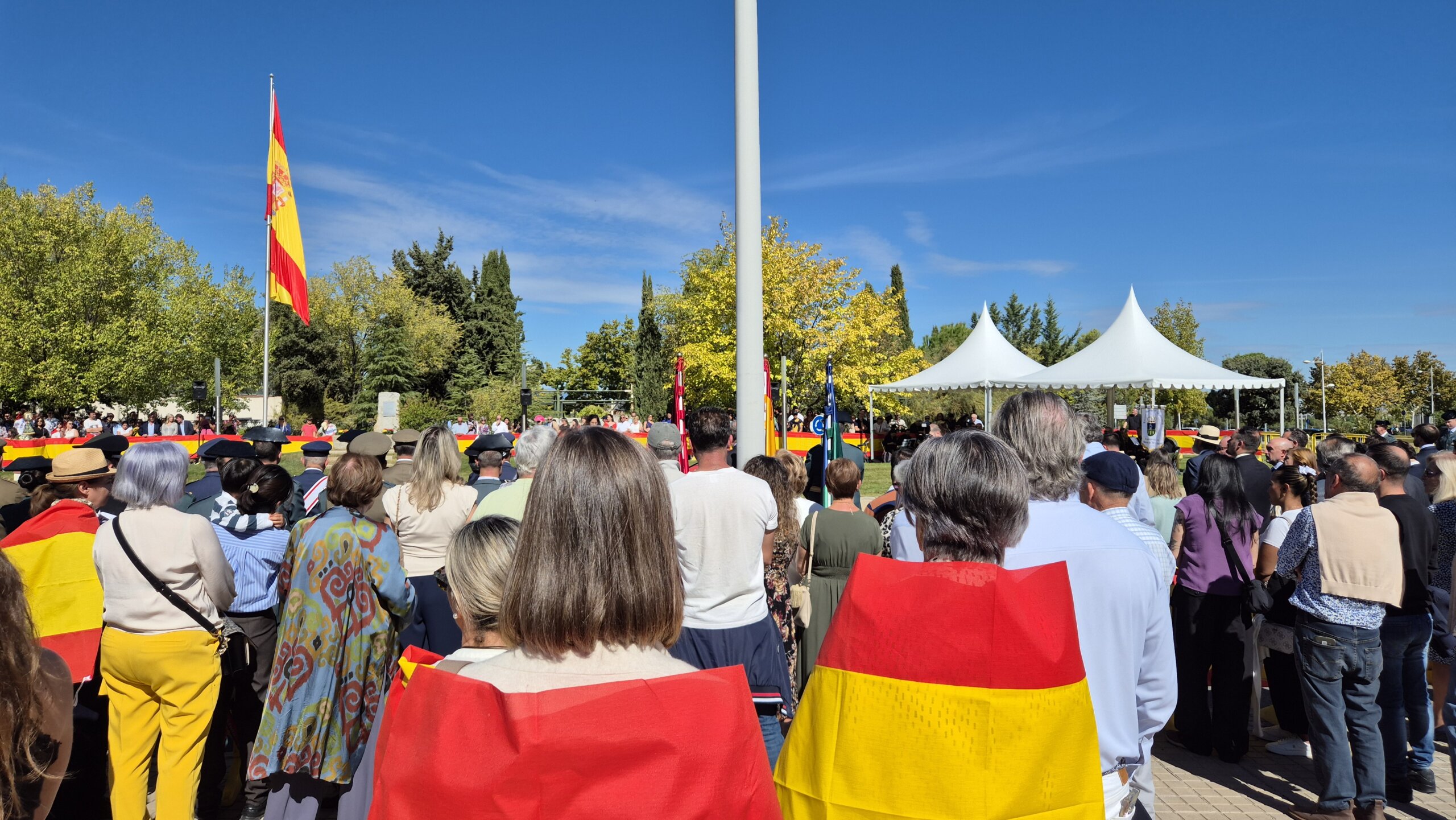 Asistentes a la celebración del Día de la Hispanidad, el 12 de octubre de 2026.