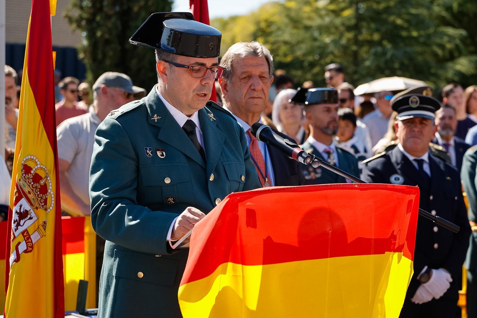 Raúl Osado, subteniente comandante de puesto de la Guardia Civil de Villanueva de la Cañada.