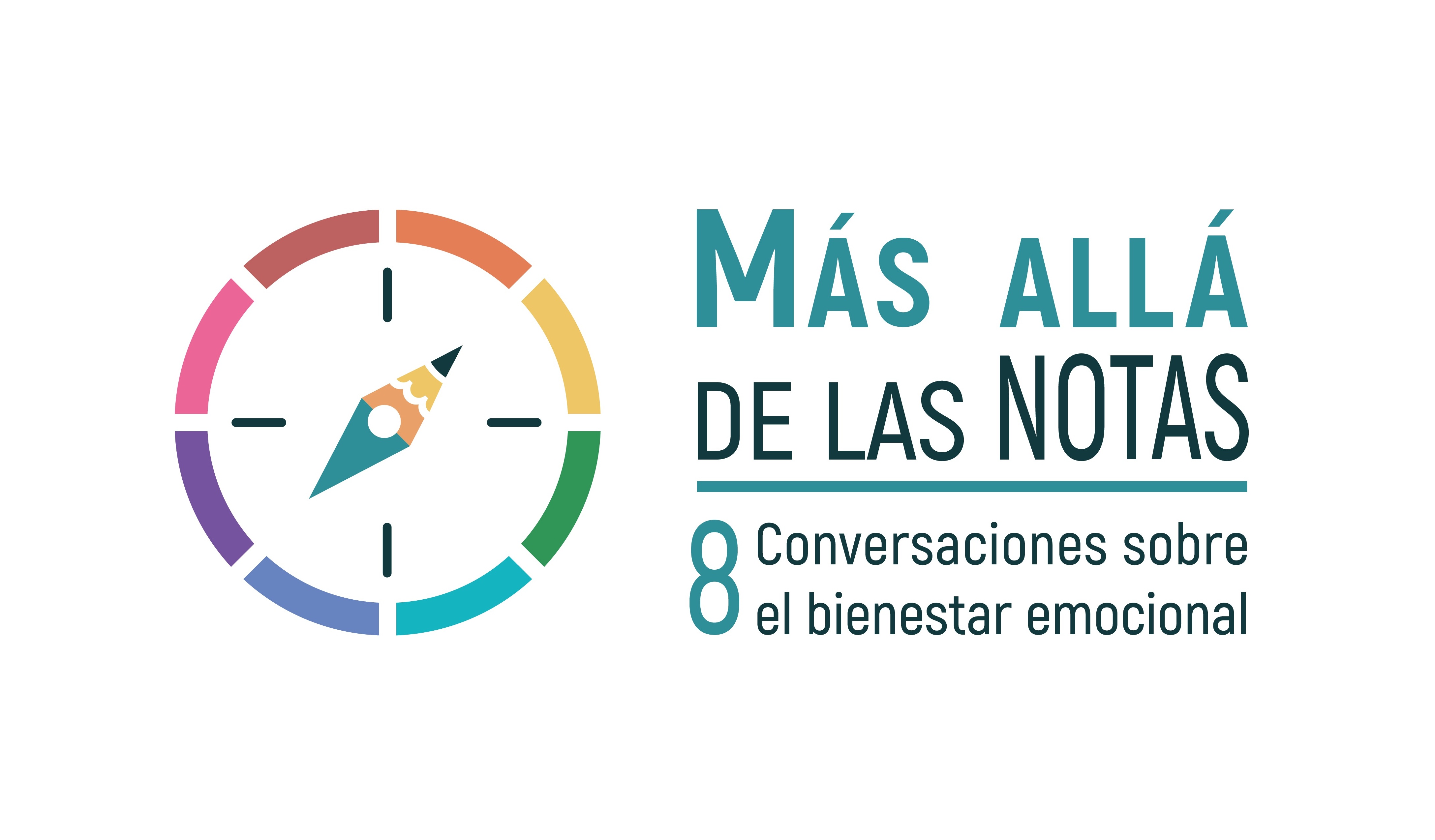 Logotipo del proyecto 'Más allá de las notas', recuadro.