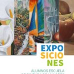 Cartel de la exposición de los alumnos de la 'Escuela de pintura de mayores'.