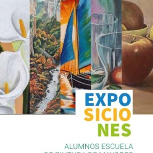 Cartel de la exposición de los alumnos de la 'Escuela de pintura de mayores'.