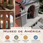 Cartel informativo de la visita de los mayores al Museo de América.