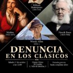 Cartel de la obra de teatro 'Denuncia en los clásicos'.